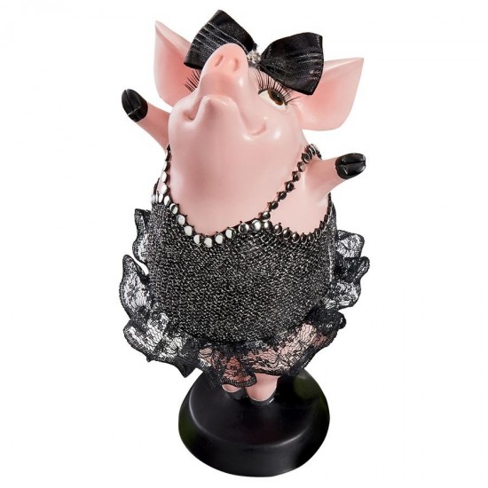 Design Toscano Hog Heaven Twinkle Toe Pig Statue