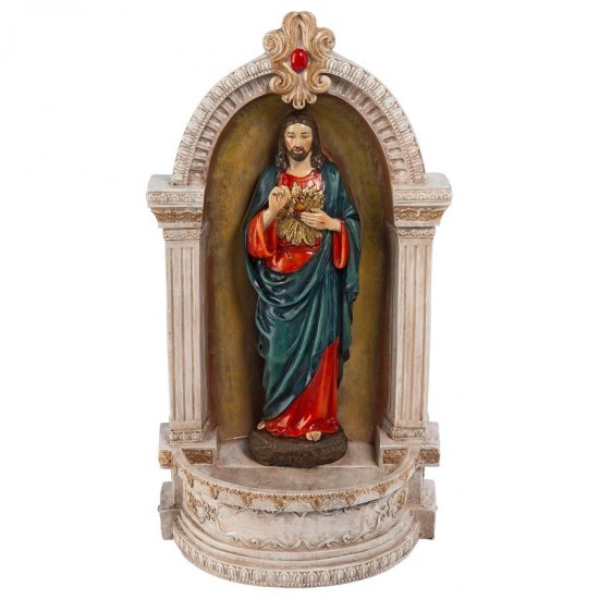 Design Toscano Sacred Heart Of Jesus Niche Font