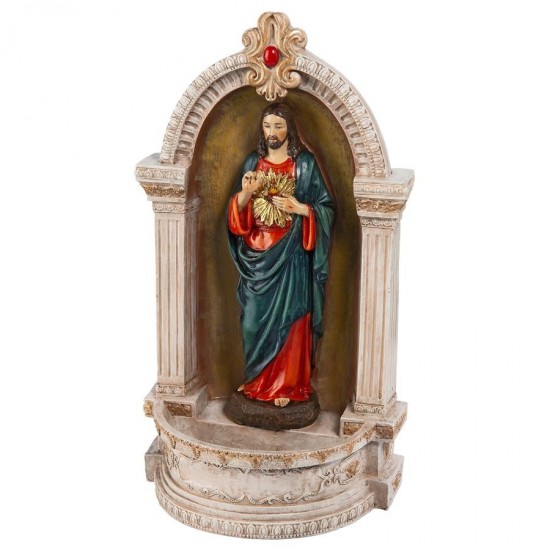 Design Toscano Sacred Heart Of Jesus Niche Font