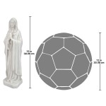 Design Toscano Large Blessed Virgin Mary Bonded Marble
