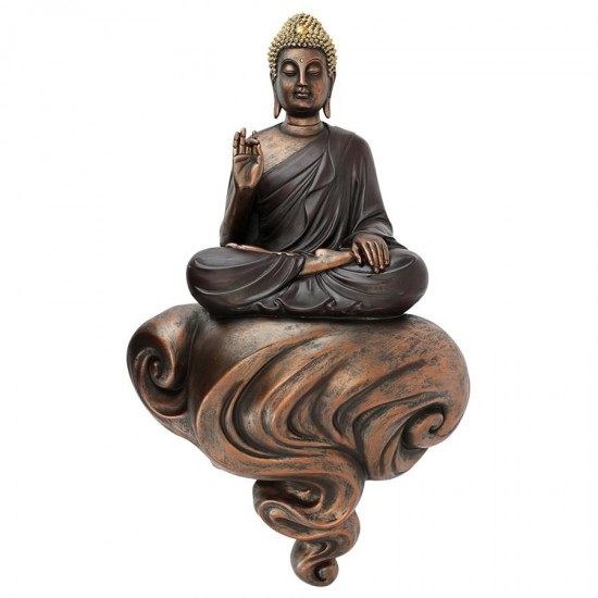 Design Toscano Enlightened Buddha On A Cloud Plaque