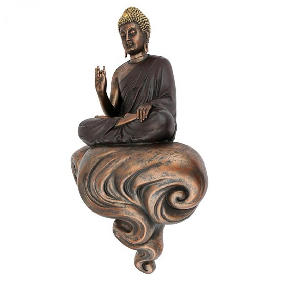 Design Toscano Enlightened Buddha On A Cloud Plaque