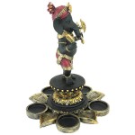 Design Toscano Standing Ganesha On Lotus Candleholder