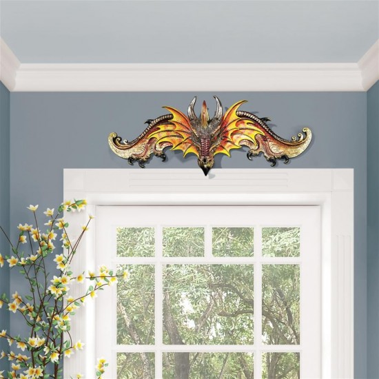 Design Toscano Dragon Of Kingsbridge Manor Pediment