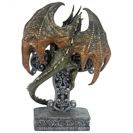 Design Toscano Druid Dragon Of Mythic Prophecy Statue