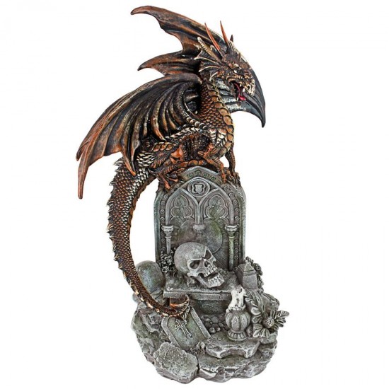 Design Toscano Cruel Wing Castle Graveyard Dragon