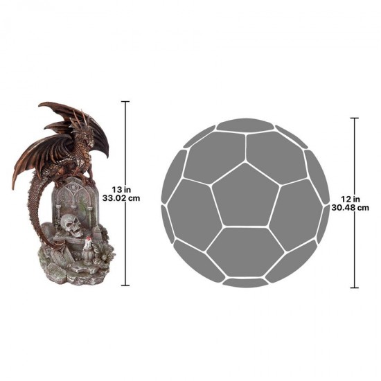 Design Toscano Cruel Wing Castle Graveyard Dragon