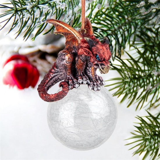 Design Toscano Pensive Percher Dragon Ornament