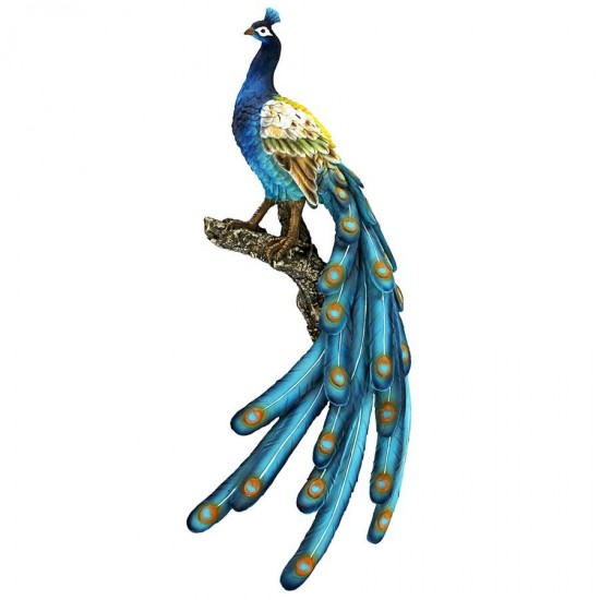 Design Toscano Peacock Wall Sculpture