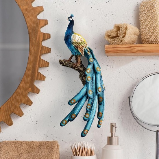 Design Toscano Peacock Wall Sculpture