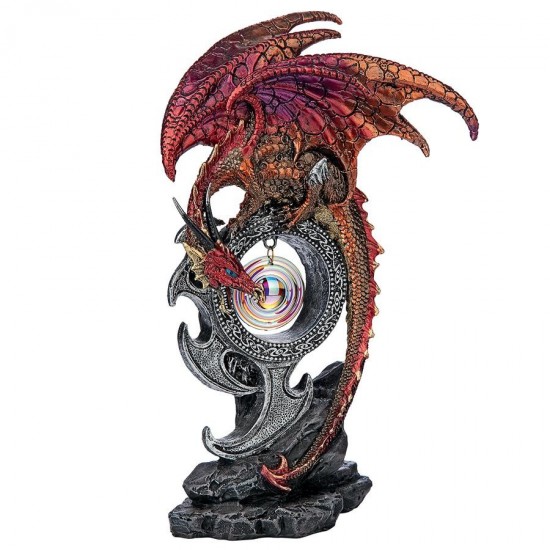 Design Toscano Carnelian The Wind Serpent Dragon Statue