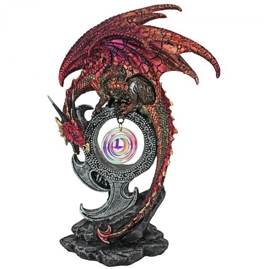 Design Toscano Carnelian The Wind Serpent Dragon Statue