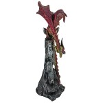 Design Toscano Carnelian The Wind Serpent Dragon Statue