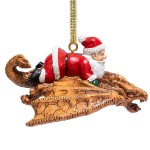 Design Toscano Santa And The Snowdragon Ornament