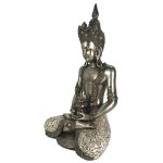 Design Toscano Silver Buddha W/Fabric Leggings