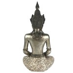 Design Toscano Silver Buddha W/Fabric Leggings