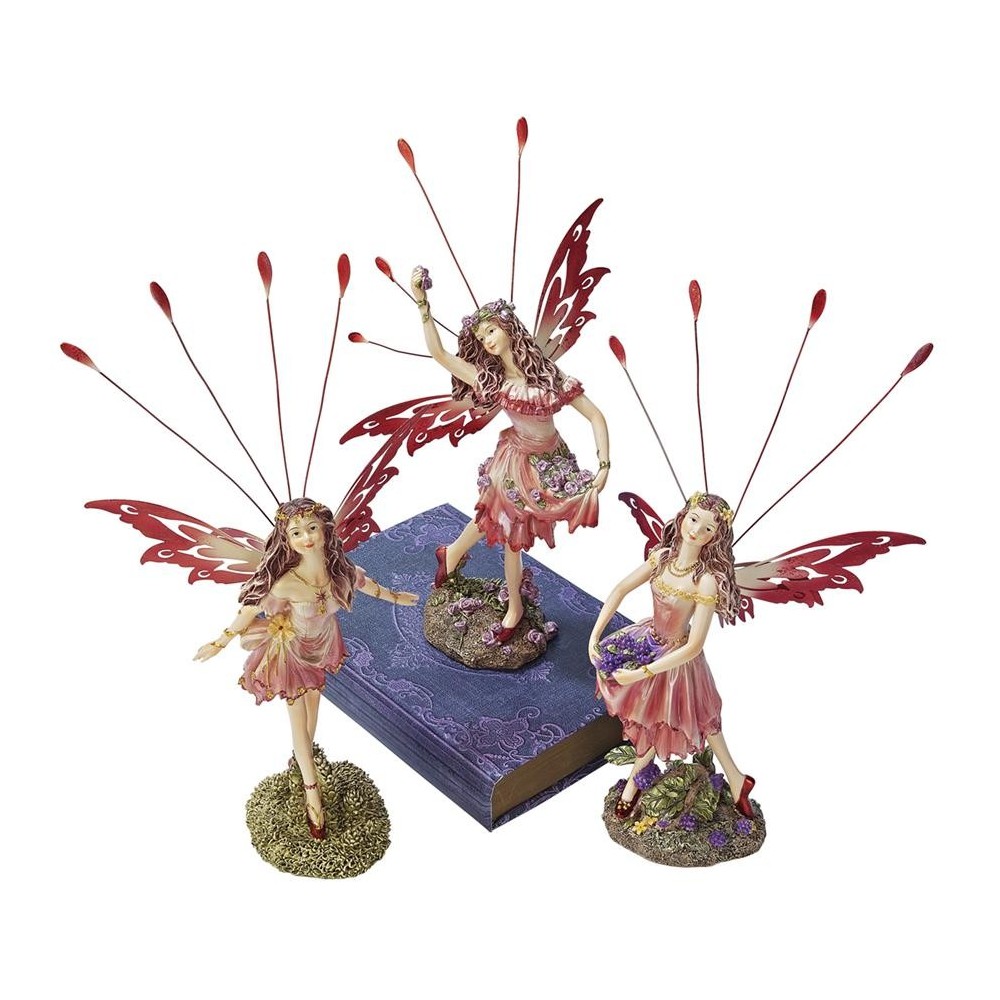 Design Toscano S/3 Crosstweed Meadow Fairy Statues