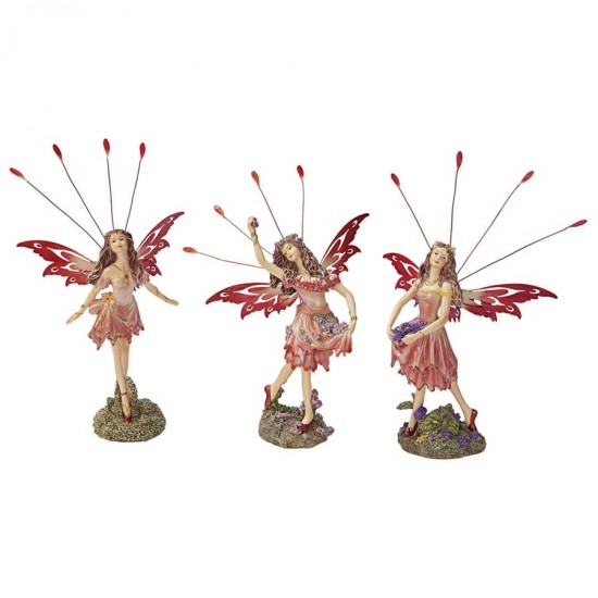 Design Toscano S/3 Crosstweed Meadow Fairy Statues