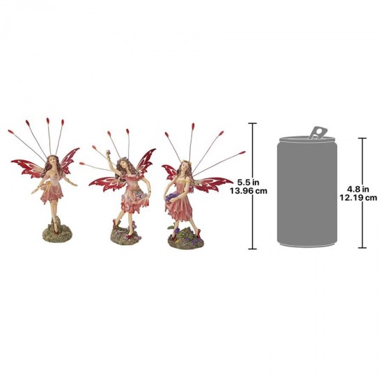 Design Toscano S/3 Crosstweed Meadow Fairy Statues