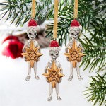 Design Toscano 3 Pak Alien Xmas Ornament