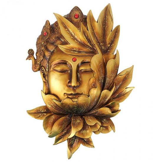 Design Toscano Guan Yin Lotus Wall Plaque