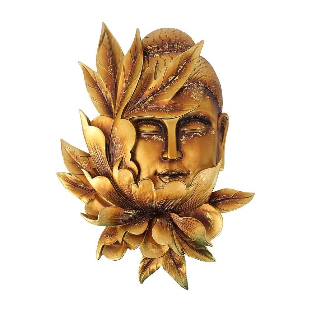 Design Toscano Buddha Lotus Wall Plaque