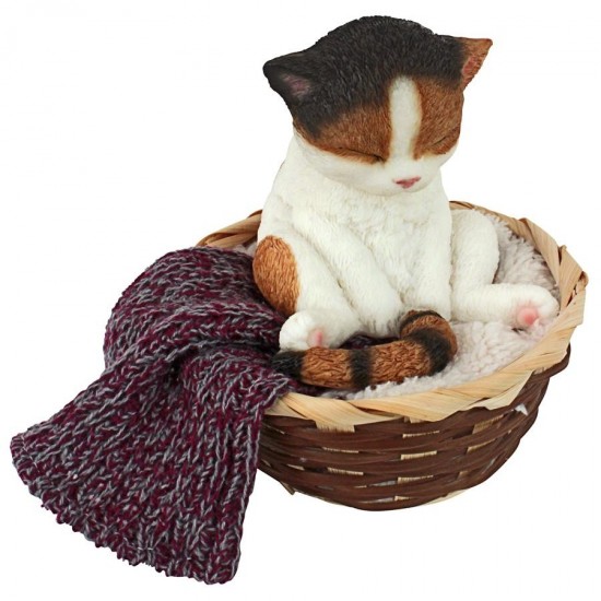 Design Toscano Sleepy Time Kitty Cat Statue