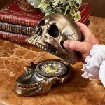 Design Toscano Memento Mori Skull Clock