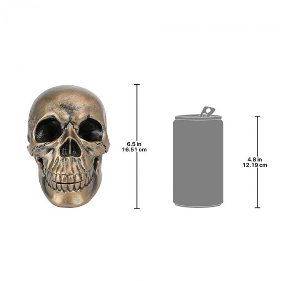 Design Toscano Memento Mori Skull Clock