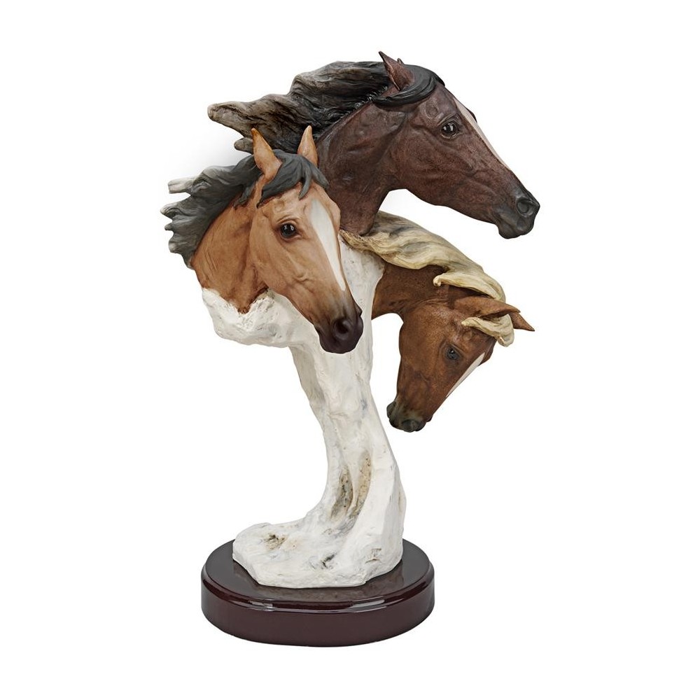 Design Toscano Large Racing The Wind Wild Horse Statue