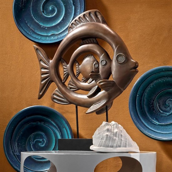 Design Toscano Concentric Tropical Ocean Fish Statue