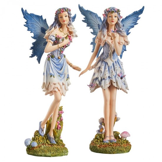 Design Toscano Set Of Poppy & Meadow Windforest Fairies