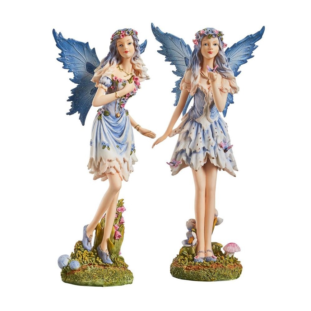 Design Toscano Set Of Poppy & Meadow Windforest Fairies