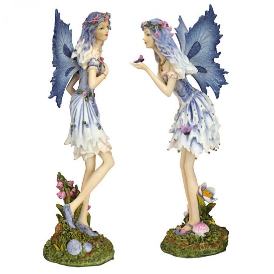 Design Toscano Set Of Poppy & Meadow Windforest Fairies