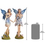 Design Toscano Set Of Poppy & Meadow Windforest Fairies