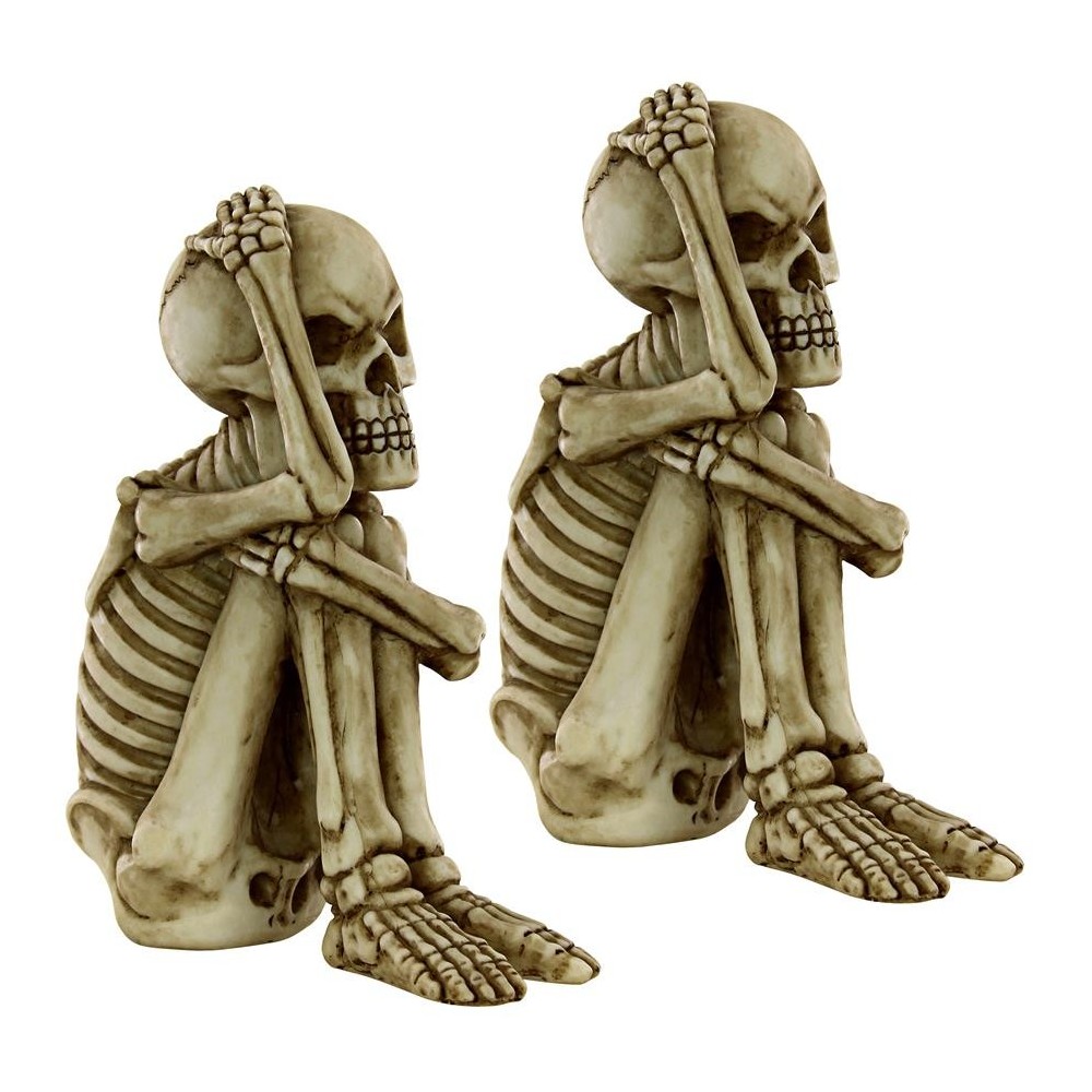 Design Toscano S/2 Mr Bone Jangles Skeleton Sitter