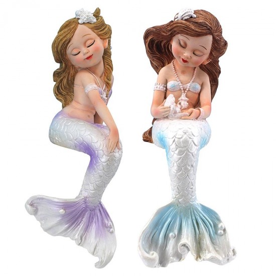 Design Toscano Sirens Of The Sea Sitting Mermaid Twins