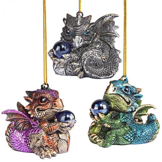 Design Toscano S/3 Baby Dragon Ornaments