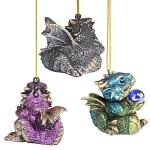 Design Toscano S/3 Baby Dragon Ornaments