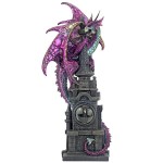 Design Toscano Wizards Dragon Of Bulwark Tower Statue