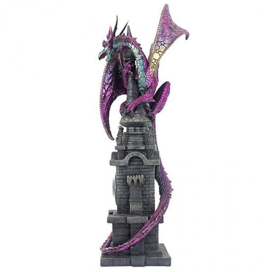 Design Toscano Wizards Dragon Of Bulwark Tower Statue