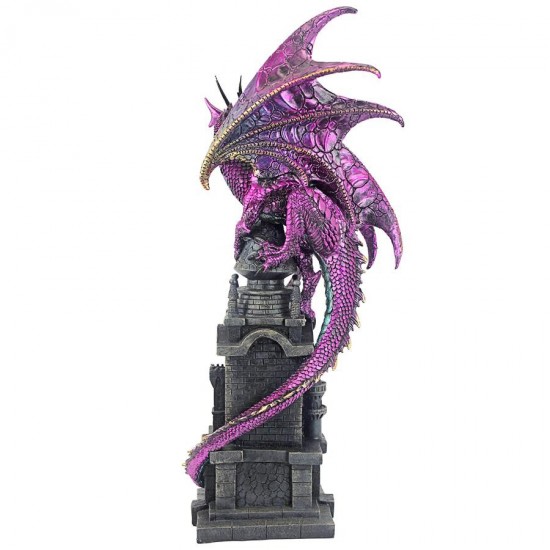 Design Toscano Wizards Dragon Of Bulwark Tower Statue