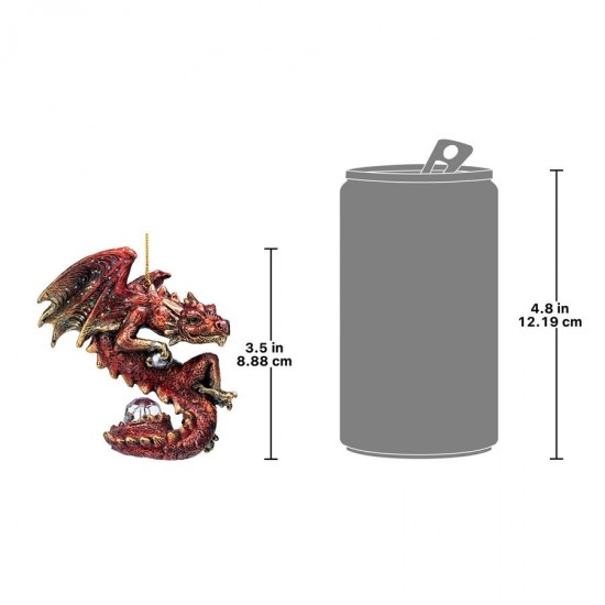 Design Toscano 2021 Dragon Xmas Ornament