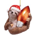 Design Toscano Sloth Xmas Ornament