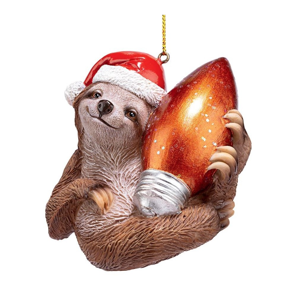 Design Toscano Sloth Xmas Ornament