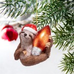 Design Toscano Sloth Xmas Ornament