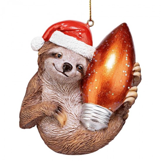 Design Toscano Sloth Xmas Ornament