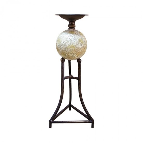 Design Toscano Elevated Sphere 16In Candlestick