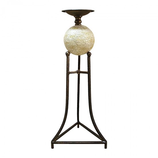 Design Toscano Elevated Sphere 18In Candlestick