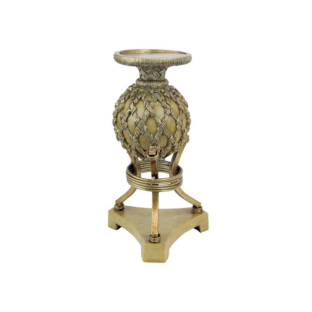 Design Toscano Woven Orb 9In Candlestick